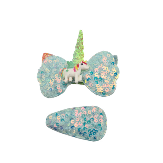 Migant Children Unicorn Sequin Hair Clips