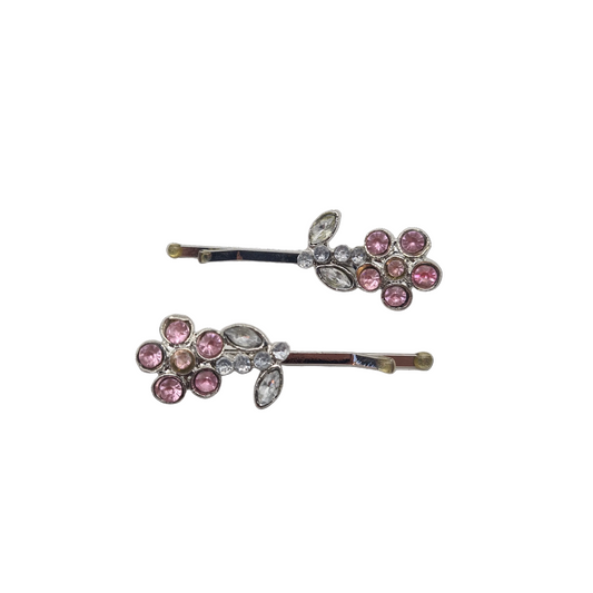 Migant Crystal Flower Branch Hair Pins – 3 Colors