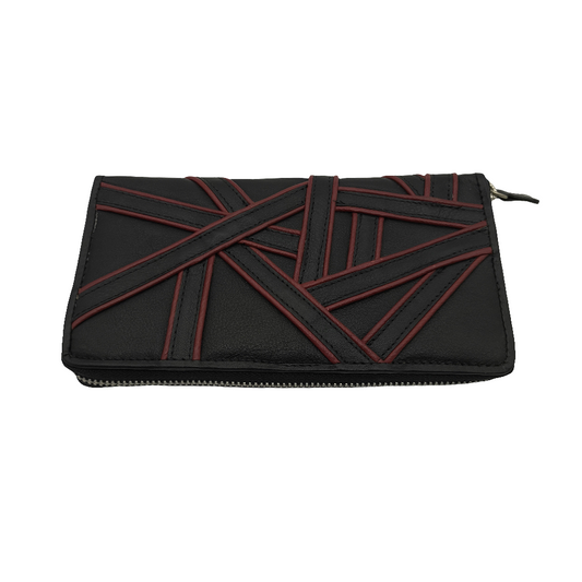 Migant Women's Leather Wallet with Geometric Design