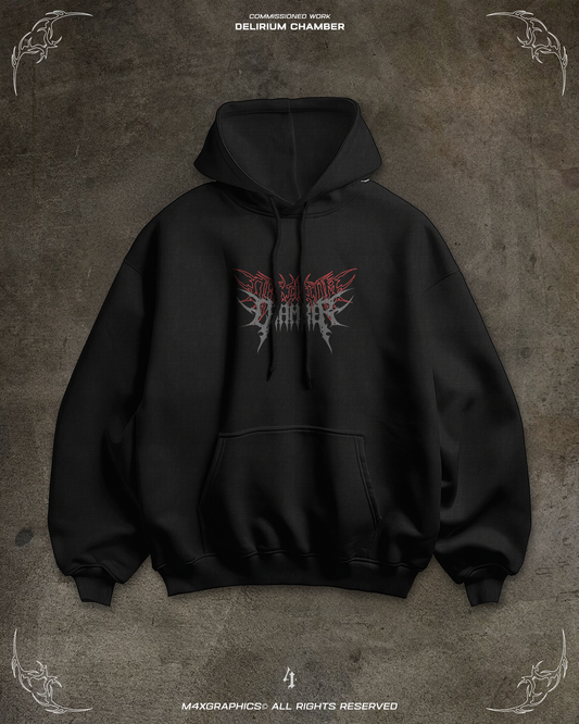 Delirium Chamber oversized hoodie front