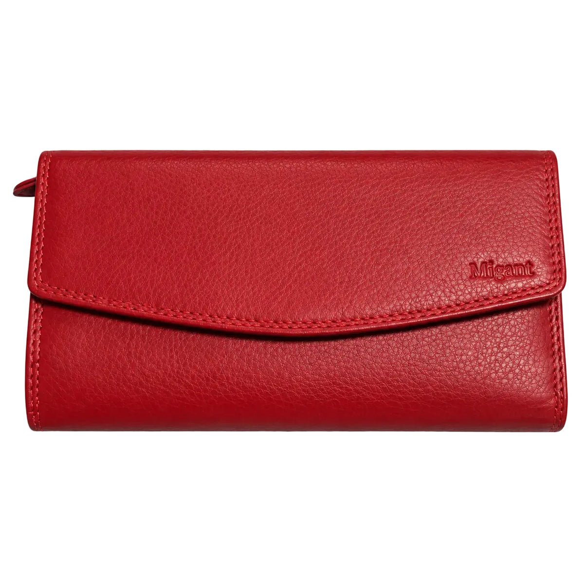 Migant Women's Black Long Wallet with Zip Coin Pocket
