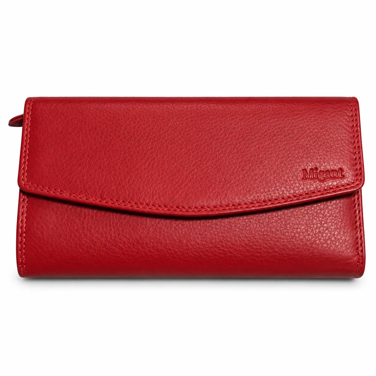 Migant Women's Black Long Wallet with Zip Coin Pocket