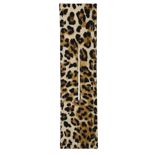 Migant leopard-print bun wrap hairband in gold