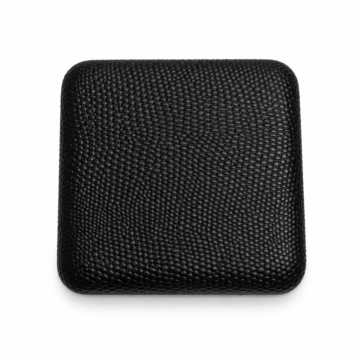 Black textured presentation case for men's keyring