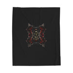 Load image into Gallery viewer, Gothic Skull Cross Velveteen Plush Blanket

