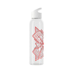 Load image into Gallery viewer, Skull Crest Water Bottle — Gothic Skull Graphic Hydration Bottle
