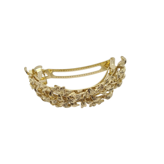 Ornate Floral Metal Hair Comb – 2 Colors