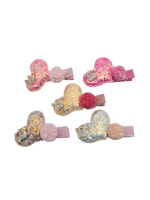 Load image into Gallery viewer, Child hair accessory with heart and crown - Migant
