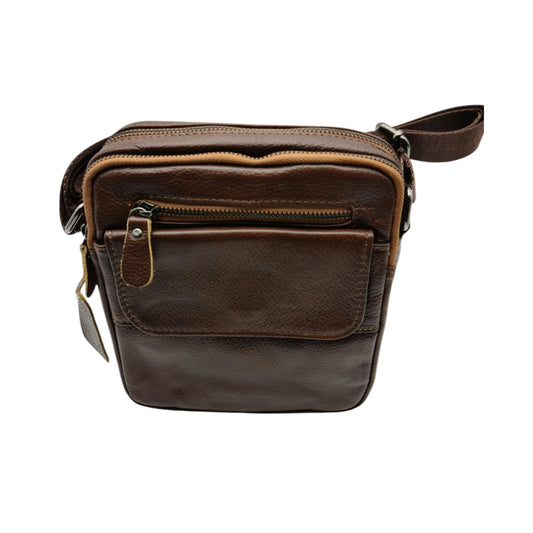 Migant Design brown leather shoulder bag - Migant