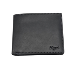 Load image into Gallery viewer, Migant Design black leather wallet in box 100% Genuine Black Cow Leather Wallet - 9 Credit Card Slots 2 Note Compartments and Secure Coin Pocket - Migant
