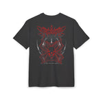 Load image into Gallery viewer, Oversized Graphic Tee — Red Skull Metal Design
