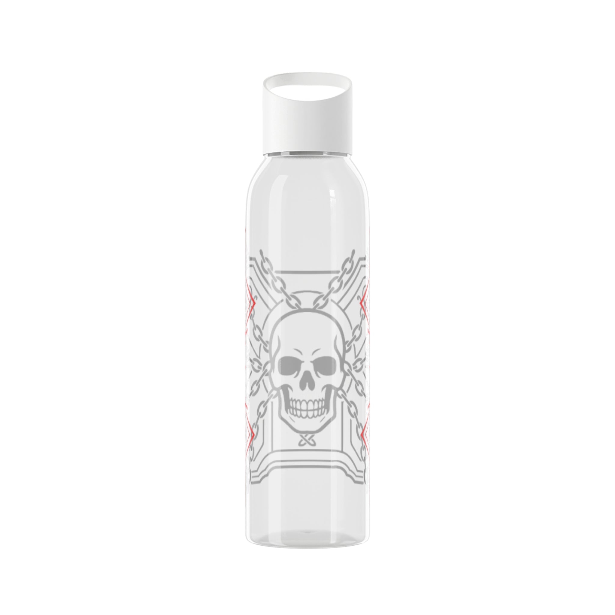 Skull Crest Water Bottle — Gothic Skull Graphic Hydration Bottle