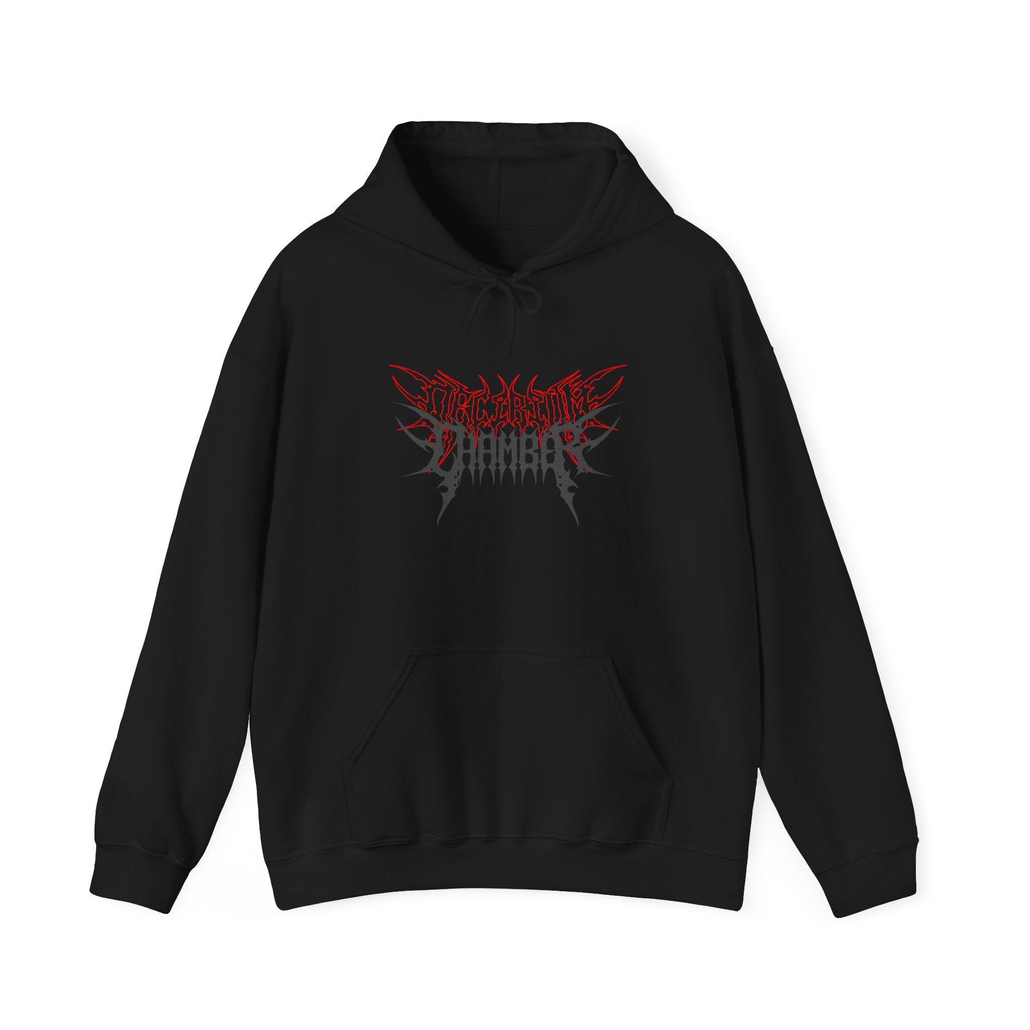 Chamber Skull Graphic Hoodie — Gothic Metal Band Logo Pullover