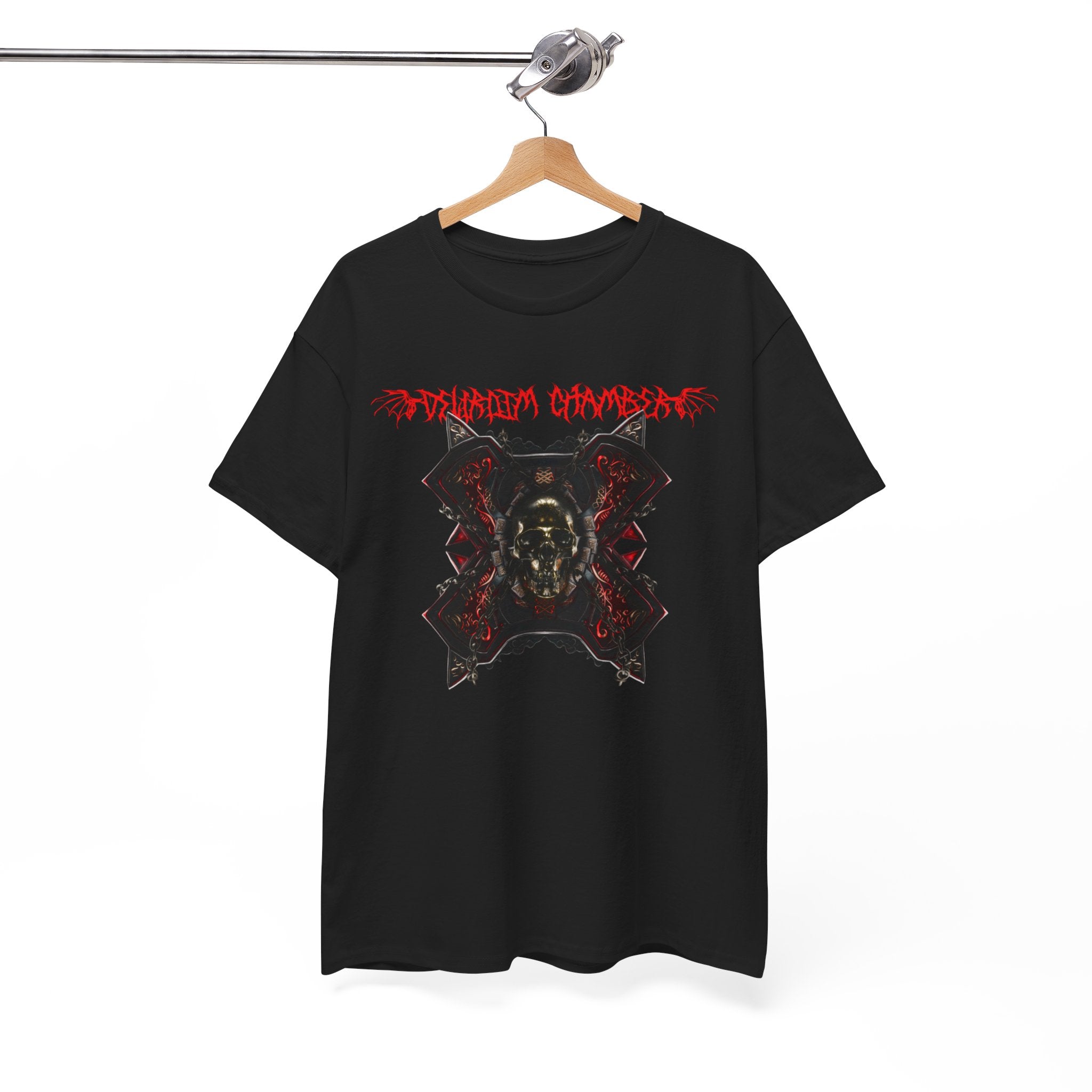 Red Oni Crest T-Shirt — Japanese Demon Mask Graphic Tee