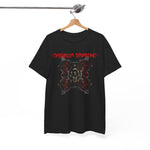 Load image into Gallery viewer, Red Oni Crest T-Shirt — Japanese Demon Mask Graphic Tee
