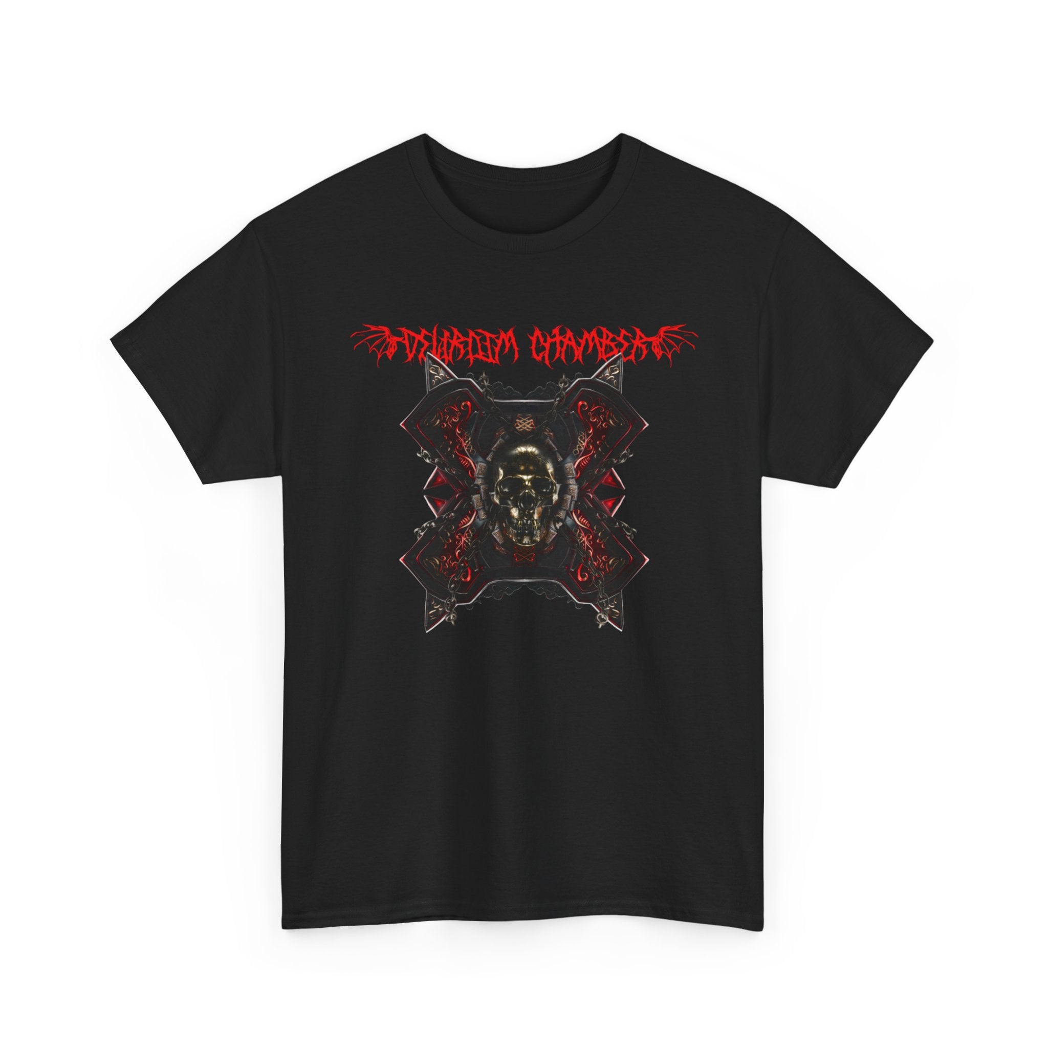 Red Oni Crest T-Shirt — Japanese Demon Mask Graphic Tee