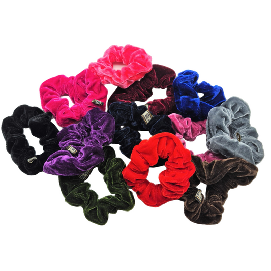 Migant Luxe Velvet Scrunchies – 12 Vibrant Colors