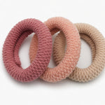 Load image into Gallery viewer, Migant Soft Fuzzy Fabric Hair Ties – Pack of 6 Colors 🌸

