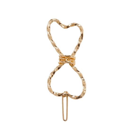 Migant Gold Twisted Bow Hair Clip