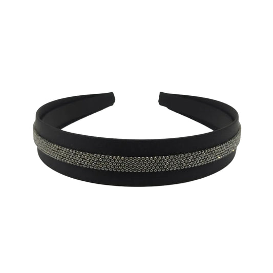 Migant Black Rhinestone Headband