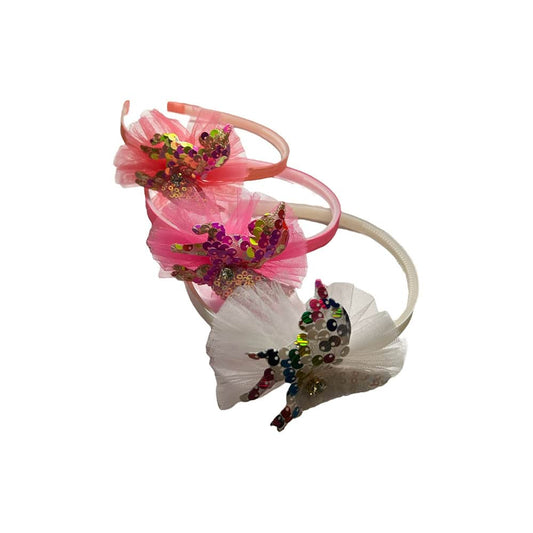 Migant Sparkly Purple Tulle Princess Headband