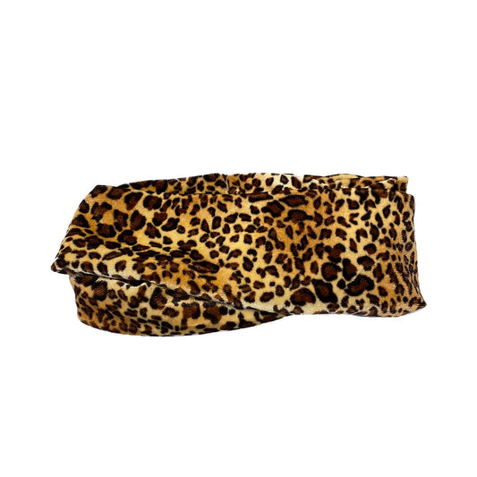 Migant Leopard Print Velvet Twisted Headband