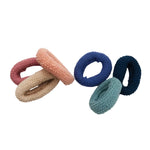 Load image into Gallery viewer, Migant Soft Fuzzy Fabric Hair Ties – Pack of 6 Colors 🌸
