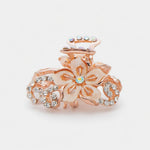 Load image into Gallery viewer, 🌸 Crystal Flower Hair Claw Clip
