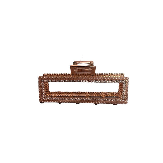 Migant Crystal Frame Rectangular Hair Clip – 3 Colors