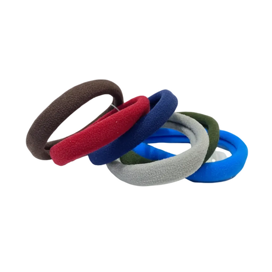 Migant Soft Fabric Hair Ties – Pack of 6 Colors