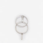 Load image into Gallery viewer, Migant Silver Double Hoop Hair Clip 🌸
