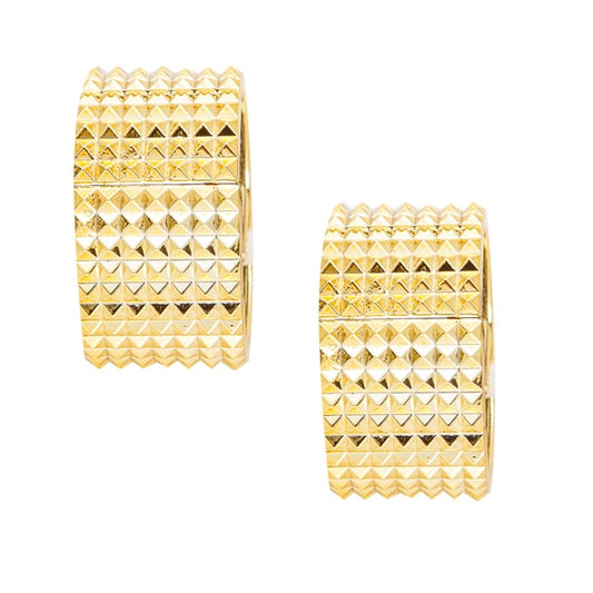 Migant Luxe Studded Metallic Ponytail Cuff