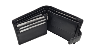 Migant design Black or Brown genuine leather wallet in giftbox 6443