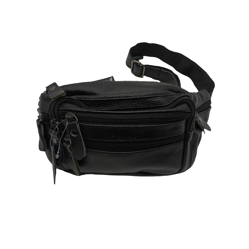 Mens leather waist bag