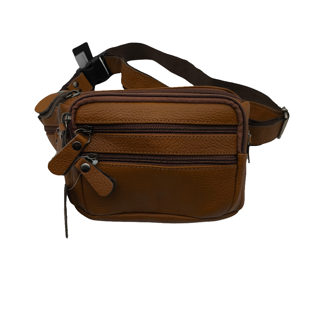 Mens leather waist bag