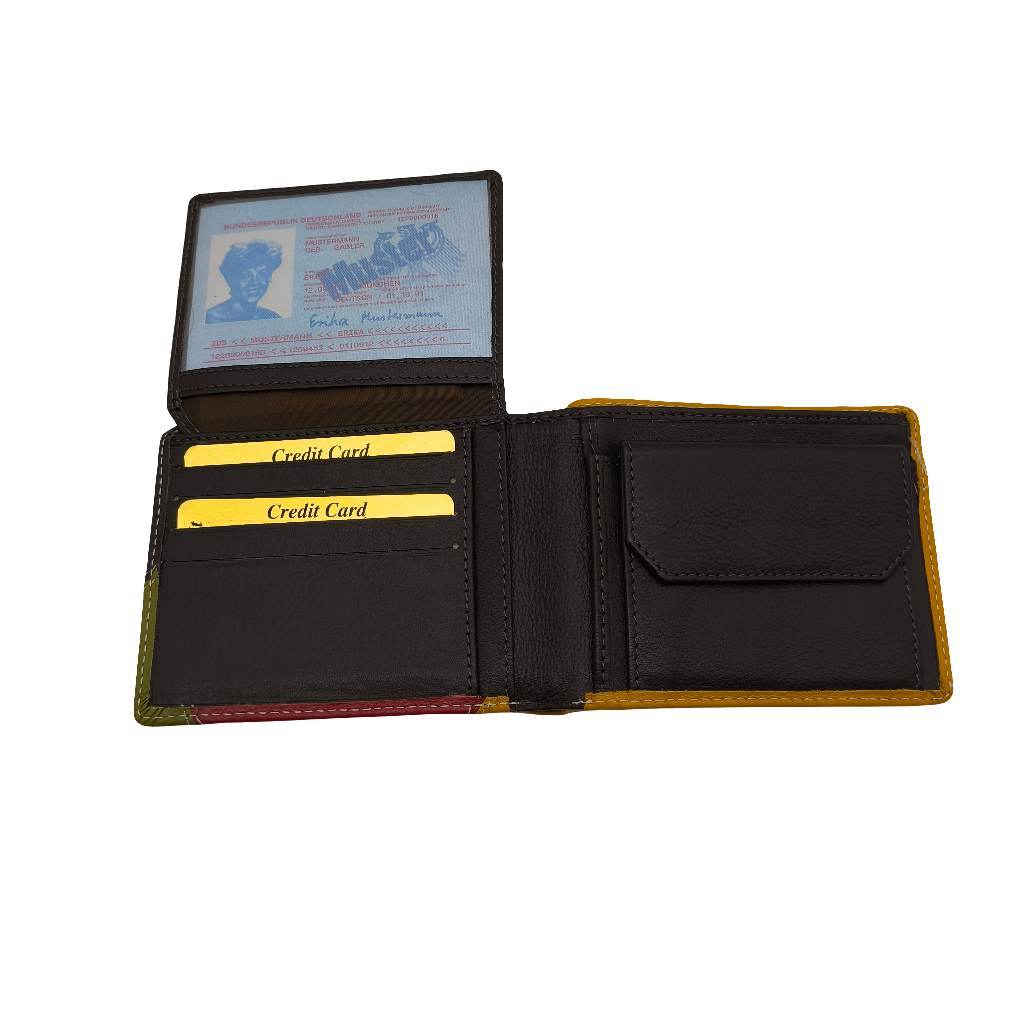 Men's Leather Wallet – 10 Card Slots