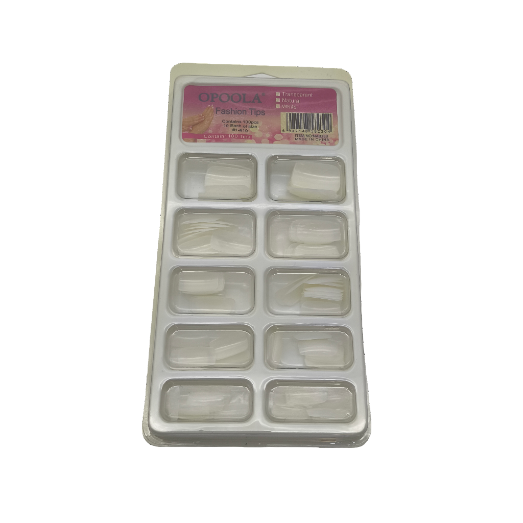 Transparent Nail Tips – 100 Pieces
