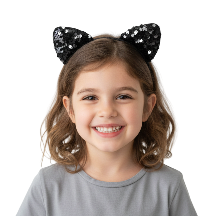 Children hair accessories cat ears garland