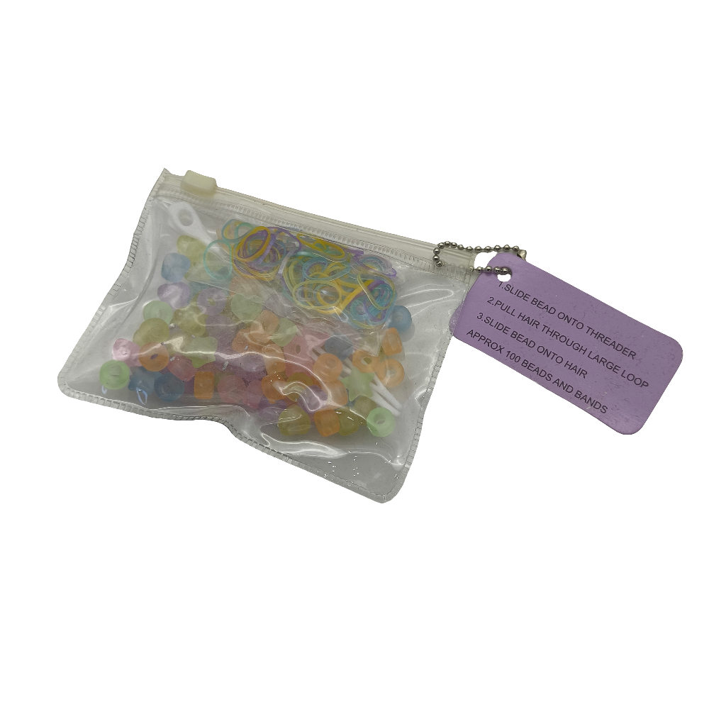 Migant Beads & Hair Bands Set – 100 Pieces