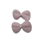 Load image into Gallery viewer, A pair of pink hair accessories clips with a bow design.
