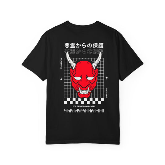 Ravebrozz Red Oni Japanese Oversized T-Shirt