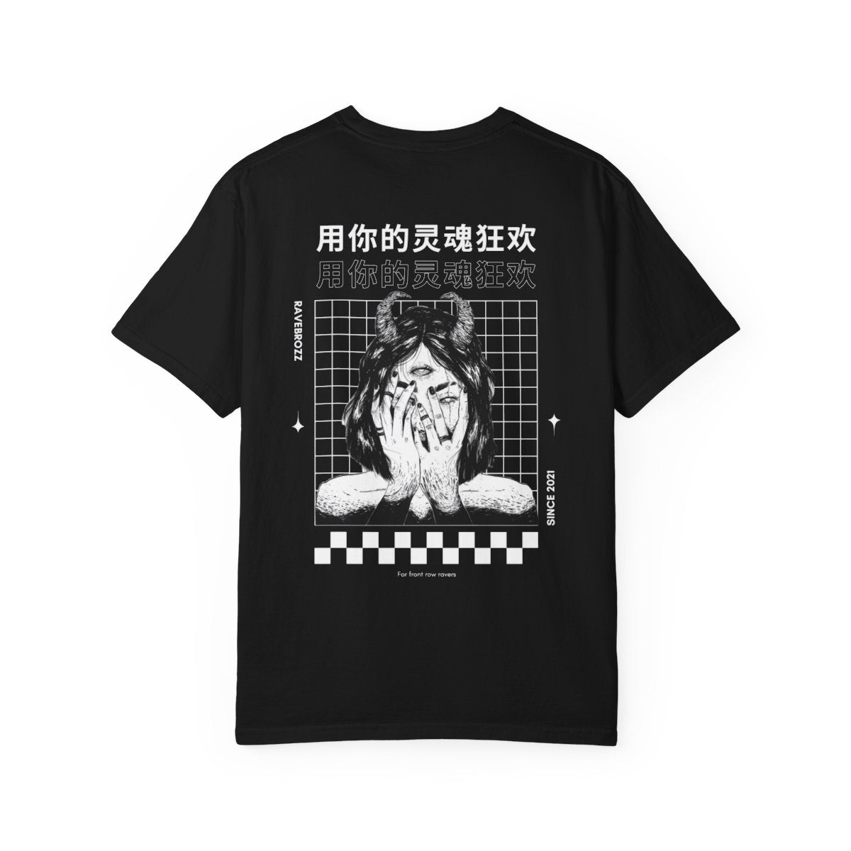 Ravebrozz Oversized t-shirt black evil