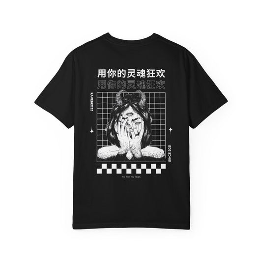 Ravebrozz Black Evil Oversized T-Shirt