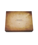 Load image into Gallery viewer, Migant Design black leather wallet in box 100% Genuine Black Cow Leather Wallet - 9 Credit Card Slots 2 Note Compartments and Secure Coin Pocket - Migant
