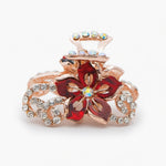 Load image into Gallery viewer, 🌸 Crystal Flower Hair Claw Clip
