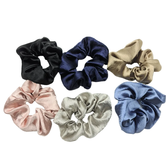 Migant Luxe Velvet Scrunchies – Set of 6 Colors