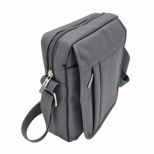 Forecast 10081S dark gray shoulder bag side view on white background