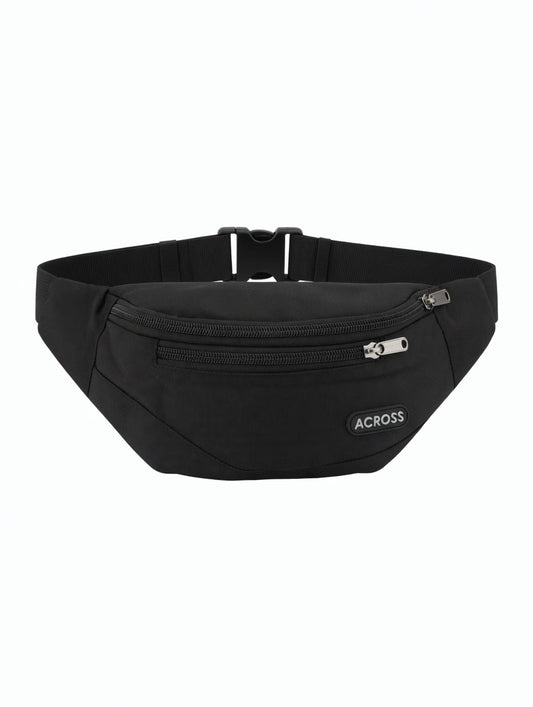 Across Black Multi-Pocket Fanny Pack / Waist Bag 621