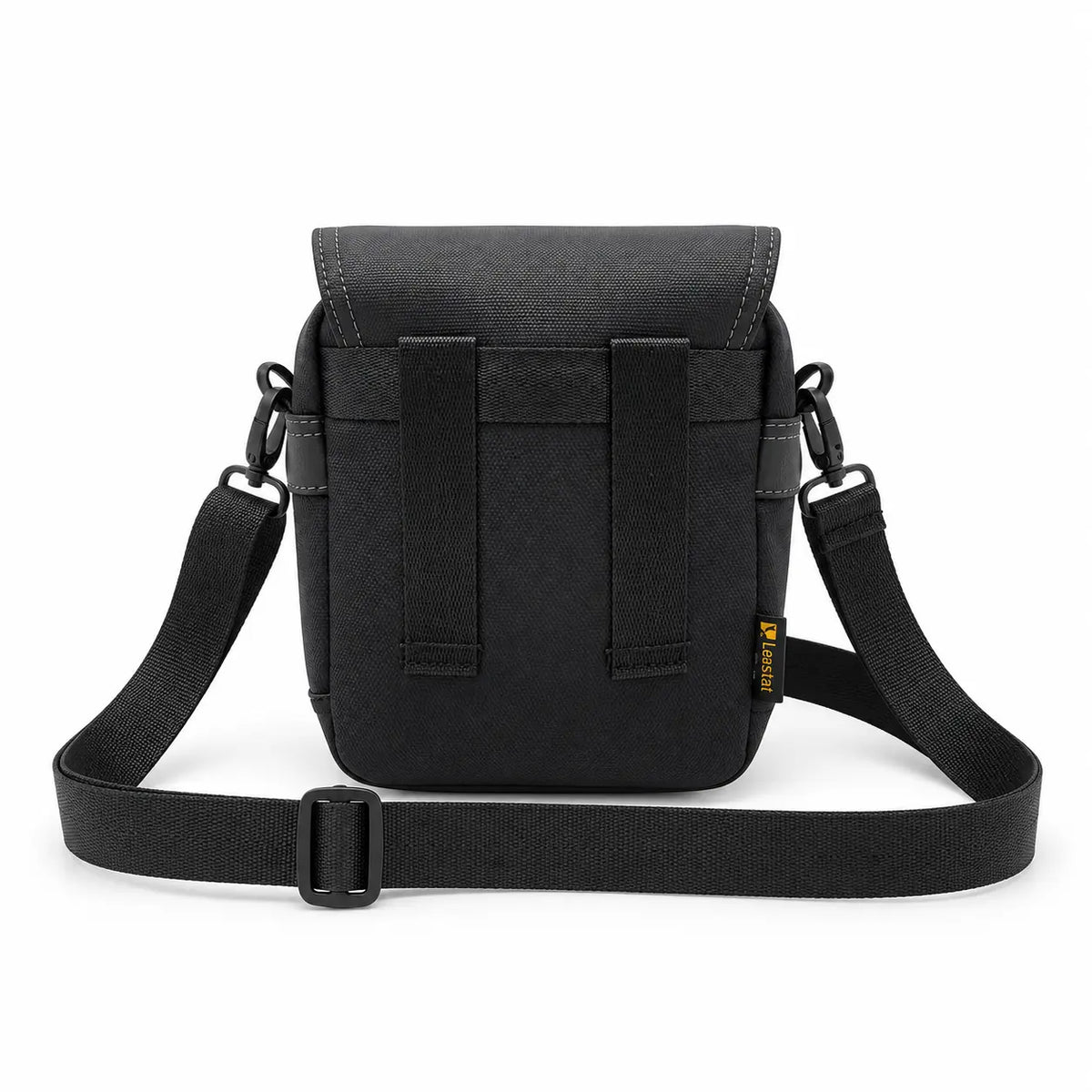 Leastat black shoulder bag 9690, rear view