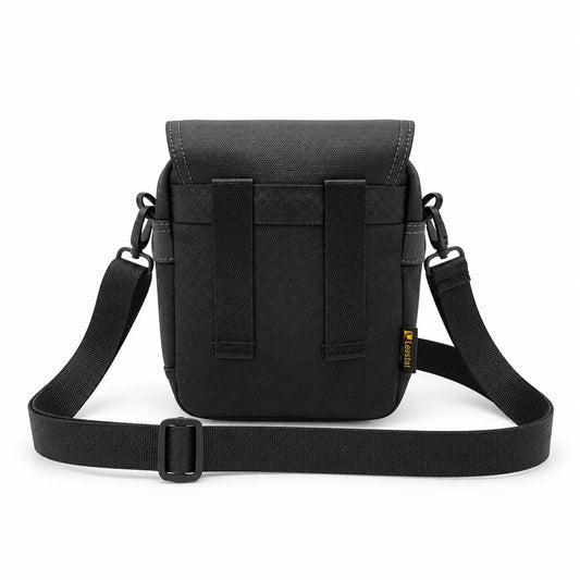 Leastat black shoulder bag 9690, rear view